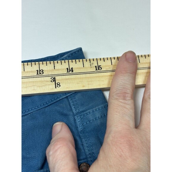 Soft Surroundings Jeans Teal Blue 10 Stretch 5 Pocket Style Tapered Dopamine - Picture 6 of 11